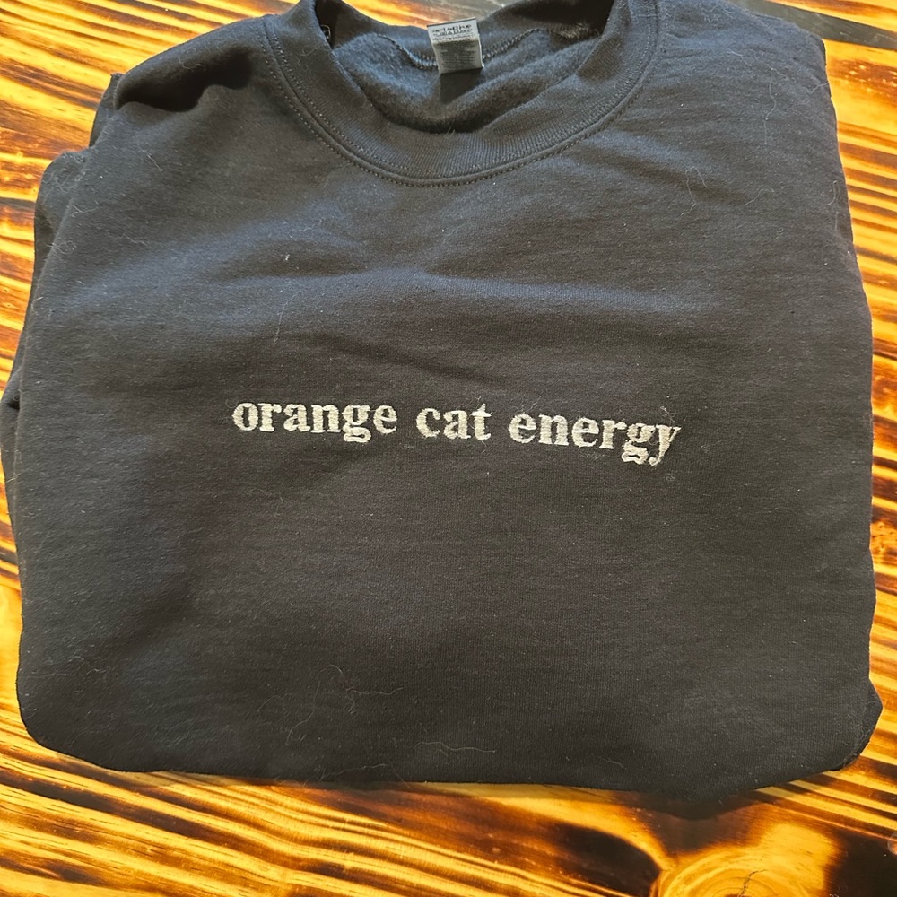 Orange Cat Energy Sweatshirt